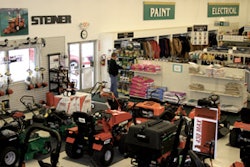 Mast-Lepley Ag-Hardware-Turf in Apple Creek, OH, splits its showroom 50/50 between hardware and power equipment.