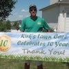 Kirk Brown and Kirk's Lawn Care have been in business for 10 years.