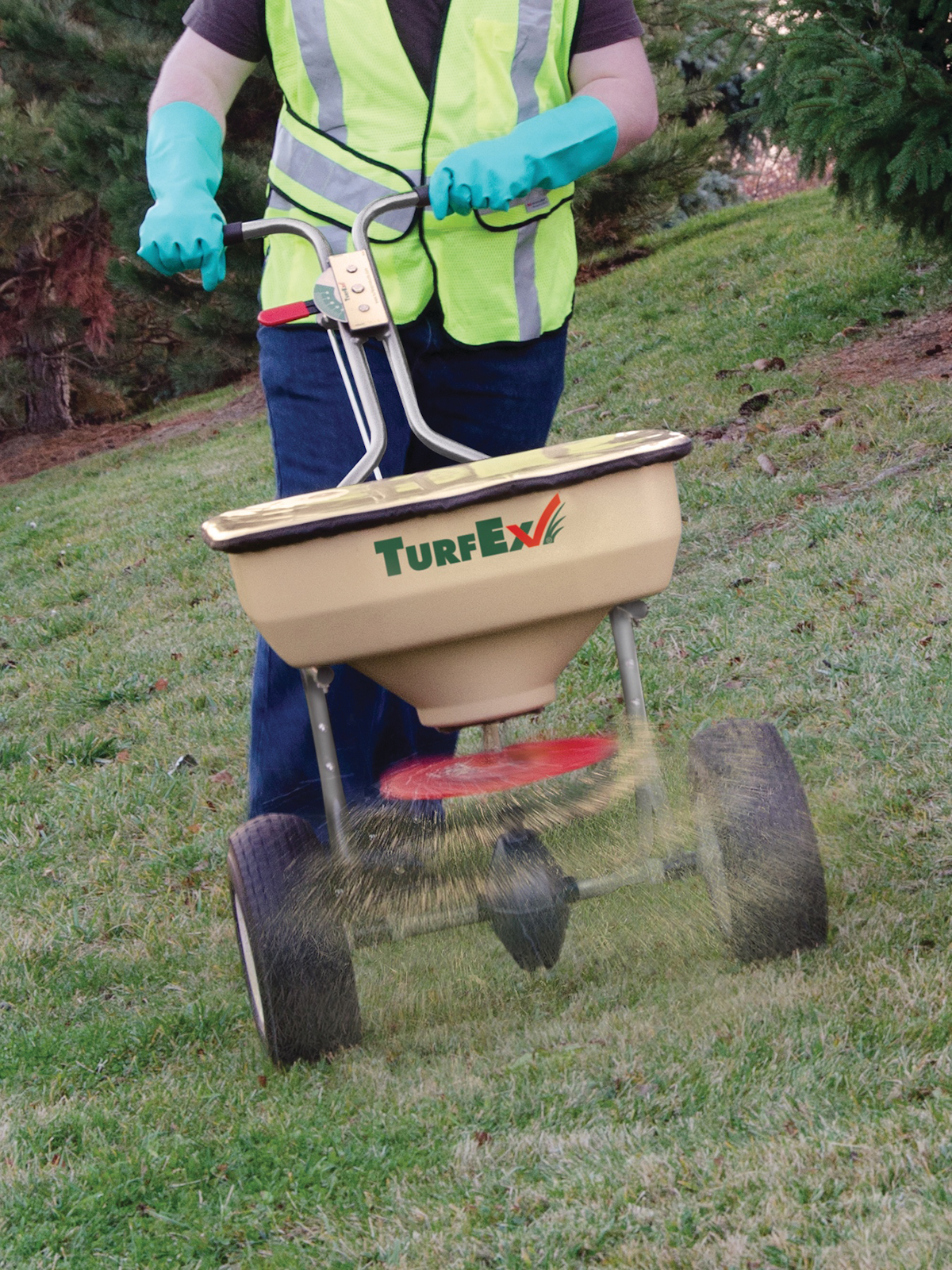 ProfessionalDuty Push Spreaders from TurfEx From TrynEx International Green Industry Pros