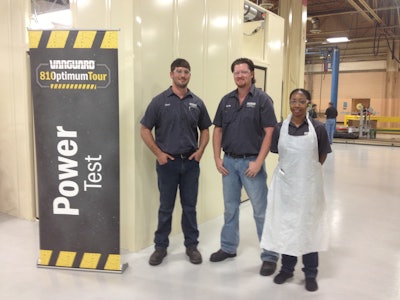 Master Service Technicians (MSTs) Chad Dean, Kevin Corbett and Tara Thomas