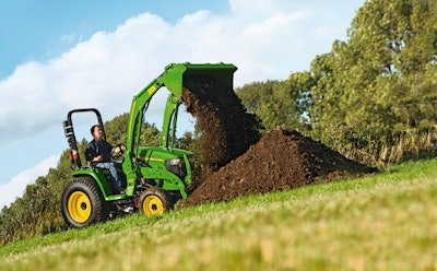 If a contractor is looking is looking for more versatility, a small tractor may be the correct choice.