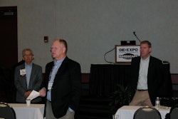 From left: Charlie McGrath, Interlocking Concrete Pavement Institute; Kris Kiser, OPEI; Glenn Jacobsen, PLANET.
