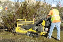 The Brush Blazer from PECO can tackle trees up to 4 inches in diameter