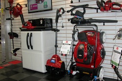 Toro's new Recycler mower with SmartStow was on display at GIE+EXPO 2013.