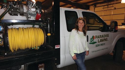 Dena Kreher, owner of Paradise Lawns in Freeburg, IL