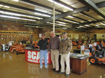 From left to right: Mark Byrd, manager; Rick Reid, president; Tripp Reid, vice president