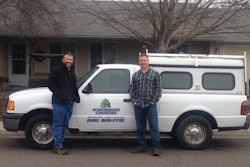Bill (left) and Rodney Bumgardner of Bumgardners Landscape in Medford, OR