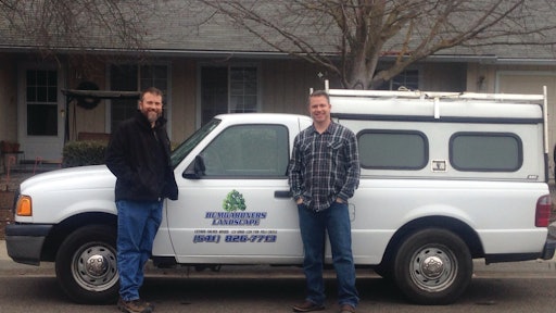 Bill (left) and Rodney Bumgardner of Bumgardners Landscape in Medford, OR