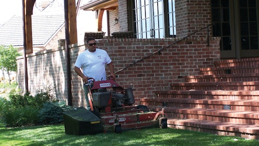 Often used in more delicate areas, many contractors like intermediate walk mowers with good grass-catching ability.