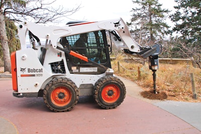 Bobcat S570 With Auger Digging 11312688