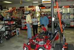 Showroom of a power equipment dealership that sells both Echo and Shindaiwa products