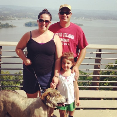 Ken Hennebert on a recent vacation to Florida with wife Sarah, daughter Kenna, and operations manager Grady.