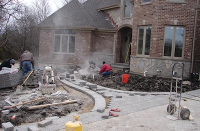 Members of hardscape crews must ensure that safeguards are in place and functional on all cutting equipment.