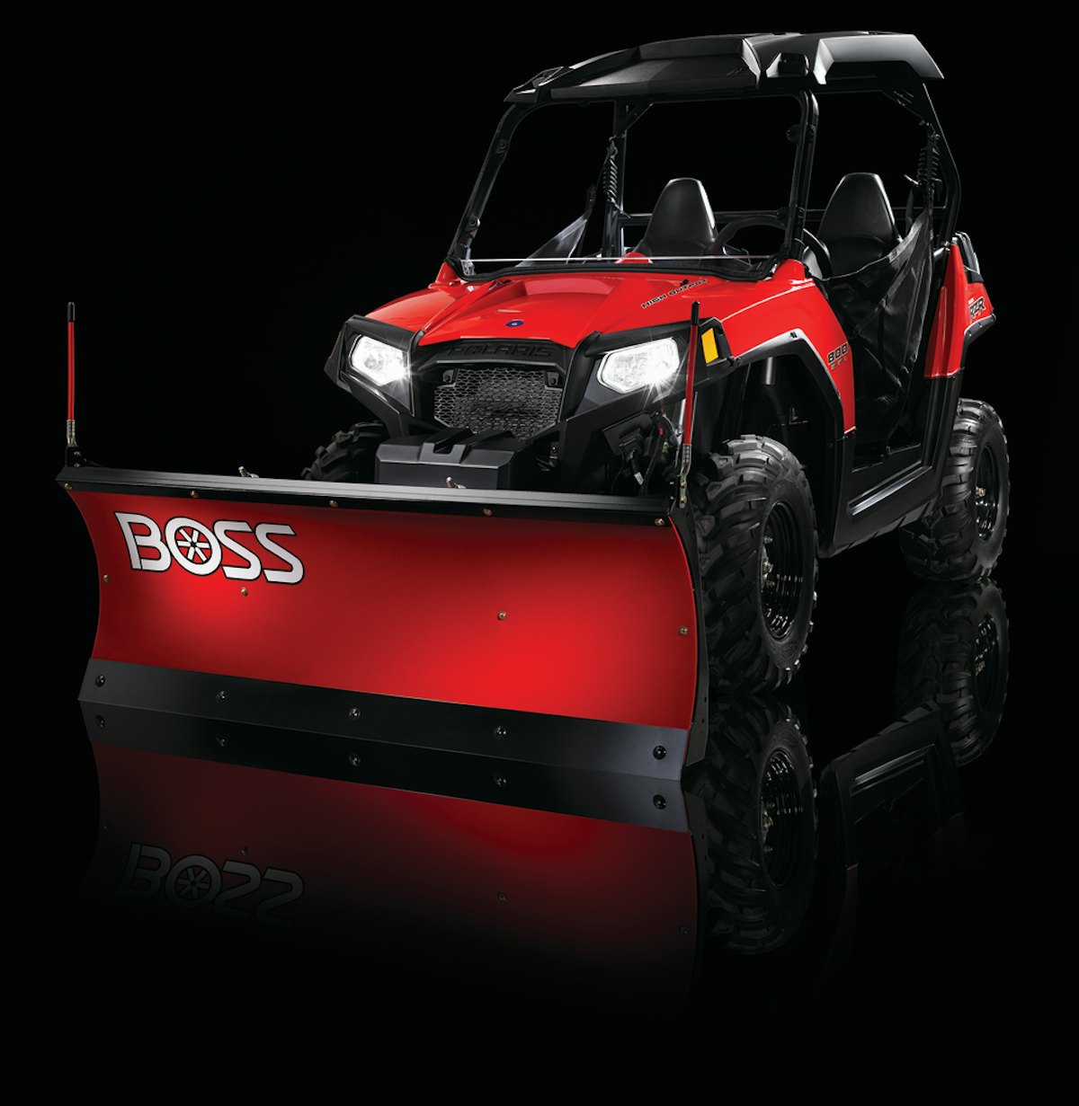 5Foot UTV Plow From BOSS Snowplow Green Industry Pros