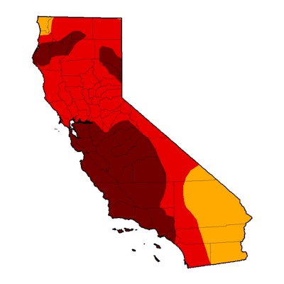 California Drought Map July 22 2014
