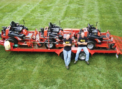 Derek (left) and David Cox of Cox Brothers Lawn in Herrin, IL.