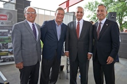 Left to right: Mayor Gene Winstead (Bloomington); Jeff Appelquist, author of Toro's recently released centennial book, Legacy of Excellence; Governor Mark Dayton (Minnesota); and Michael J. Hoffman, Toro's chairman and CEO (Photo: The Toro Company)