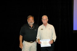 Greatest Increase in Sales (left to right) Rotary President Ed Nelson – presenter, Kurt Lorenzen.