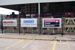 The warehouse of a dealership that carried the Dixon line, among several others