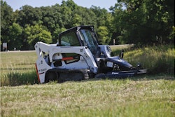 Bobcat T750 with Rotary Cutter Attachment
