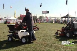 VIDEO - Alabama Contractor Tests New Exmark Sprayer/Spreader at GIE+EXPO 2014