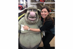 Me taking time out of the show to hug the Echo Troll.