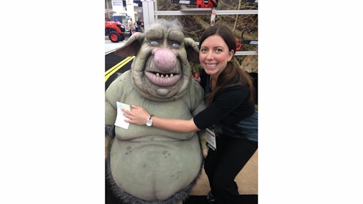 Me taking time out of the show to hug the Echo Troll.