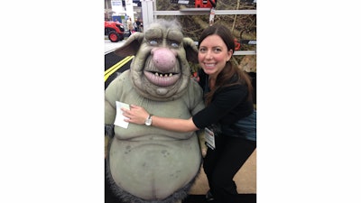 Me taking time out of the show to hug the Echo Troll.