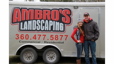 Holly and Jason Ambro of Ambro’s Landscaping in Sequim, WA.