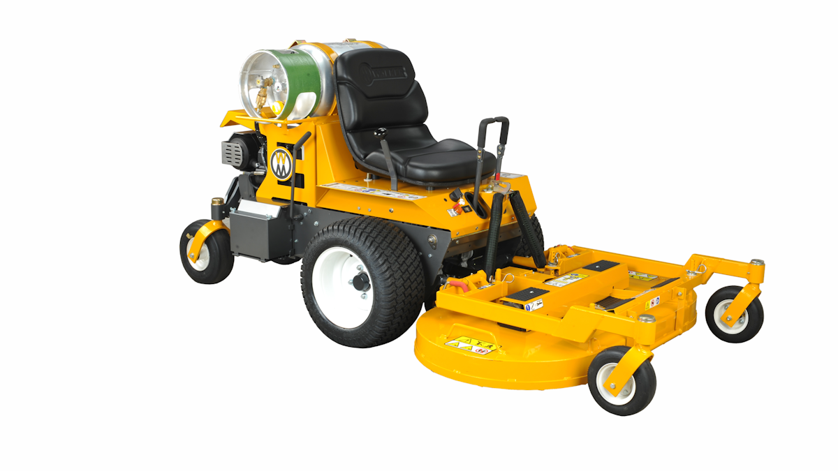The B25p PropanePowered Riding Mower from Walker Mowers From Walker