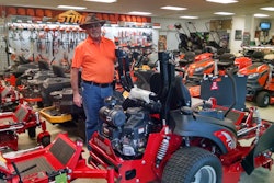 Ronnie Lingerfelt in his dealership's showroom