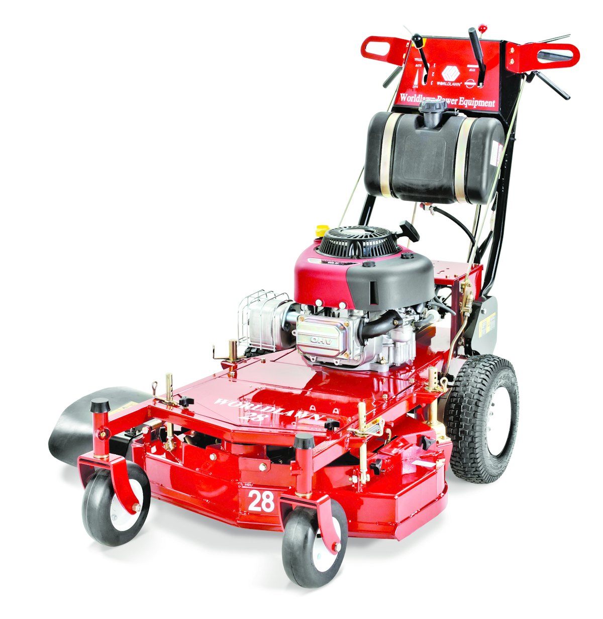 Worldlawn Power Equipment 28 and 32 Inch Walk Behind Mowers From