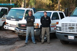 Josh Bishop (right) with foreman Matt Long, who has been with the company for five-plus years. Landscape Innovations was #4 on our 2014 Landscape Industry Hidden Gems list.