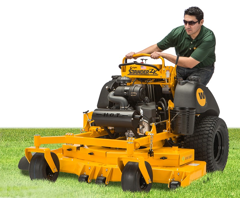 Wright Stander ZK Stand on Mower Redesigned for 2015 From Wright Manufacturing Green Industry Pros