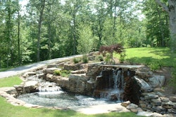 Michael Hatcher & Associates was asked to design and create a landscape that appeals to the senses as one rolls up the driveway. The 'solution' included boulders and waterfalls, and various textures, colors and forms that tie into the native landscape.