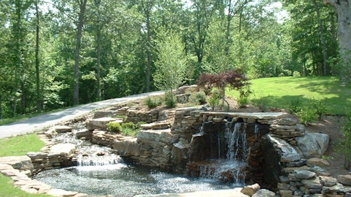 Michael Hatcher & Associates was asked to design and create a landscape that appeals to the senses as one rolls up the driveway. The 'solution' included boulders and waterfalls, and various textures, colors and forms that tie into the native landscape.