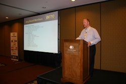 Erik Sides, EETC executive director, speaks at the association's annual conference in April.