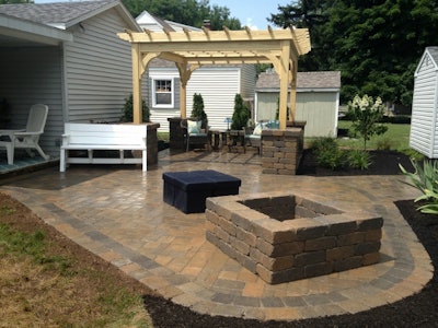Outdoor Living Space by Pinkos Landscaping
