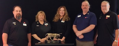 Members of the Reinders commercial parts team (from left): Dan Butcher, Colleen Efta, Linda Short, Mike Cogan, Pat Scott.