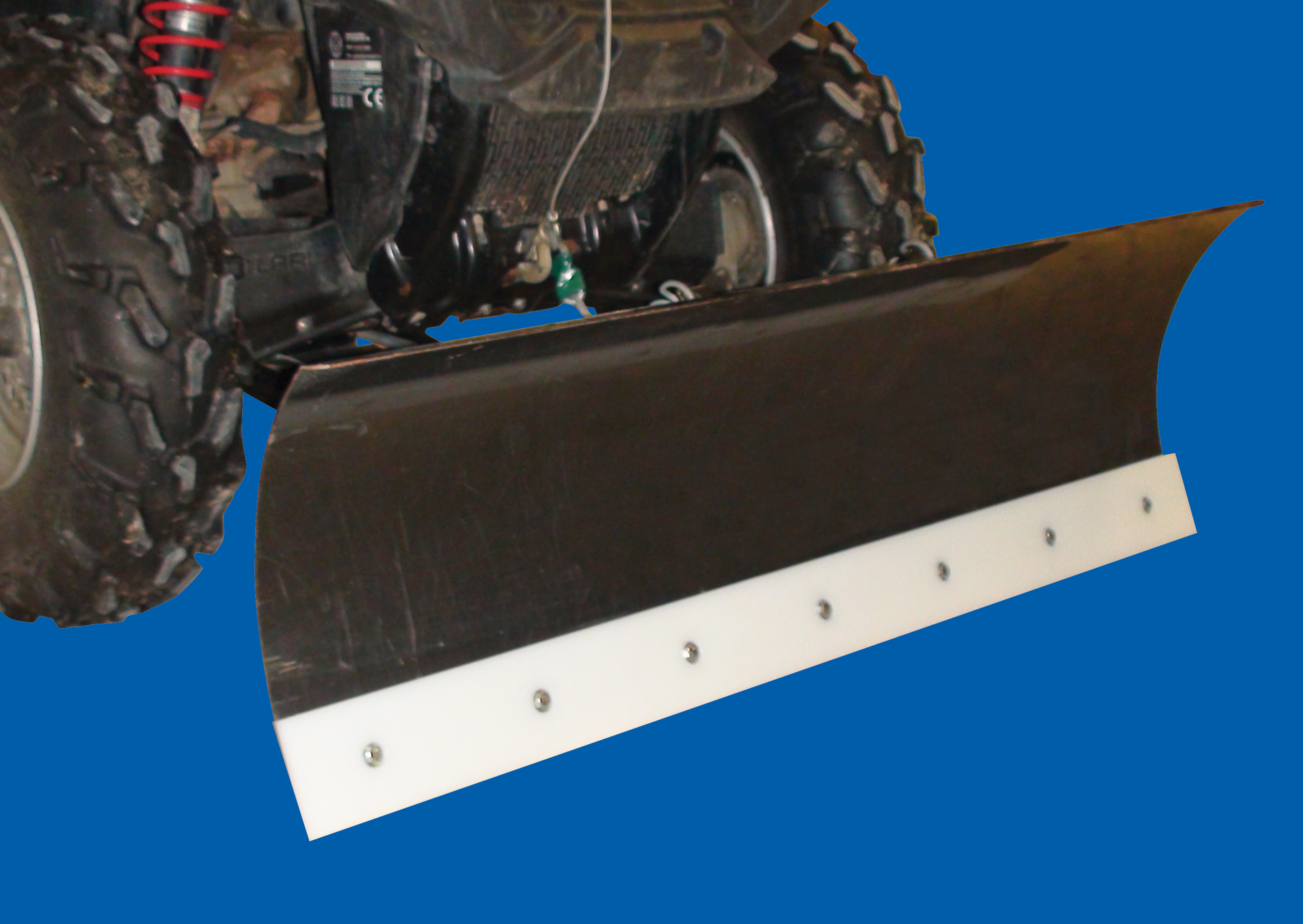 poly blade on atv blue 55885db93ece0