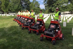 Toro Helps Aerate Arlington National Cemetery