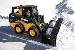 John Deere Snow Pusher on Skid Steer 55c223671329f