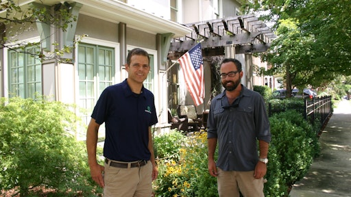 John Creasey (left) and Michael Phillips