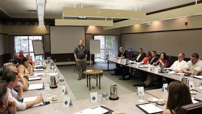John Allin led the discussion with some of the industry's leading snow pros at 2015 Snowfighters Institute retreat in Buffalo, NY.