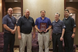 Pictured from left to right: Ian Gilworth, Country Clipper territory manager; Jay Eck, Boettcher Supply; Galen Pahls, Boettcher Supply; Carl Shivvers, Country Clipper president; Blaine Fields, Country Clipper national sales manager.