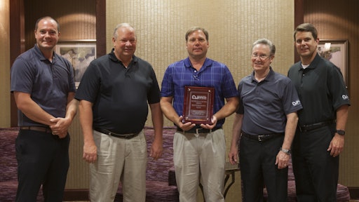 Pictured from left to right: Ian Gilworth, Country Clipper territory manager; Jay Eck, Boettcher Supply; Galen Pahls, Boettcher Supply; Carl Shivvers, Country Clipper president; Blaine Fields, Country Clipper national sales manager.