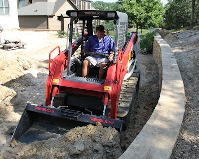 With flat building spaces quickly becoming extinct, retaining walls have become a popular request from customers.