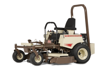 Grasshopper 100V mower with 61-inch deck