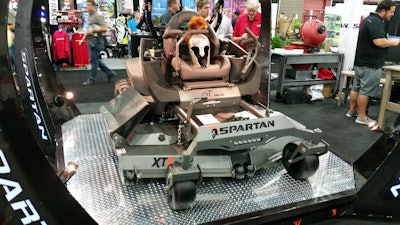 The Spartan Mower on display at GIE+EXPO 2015.
