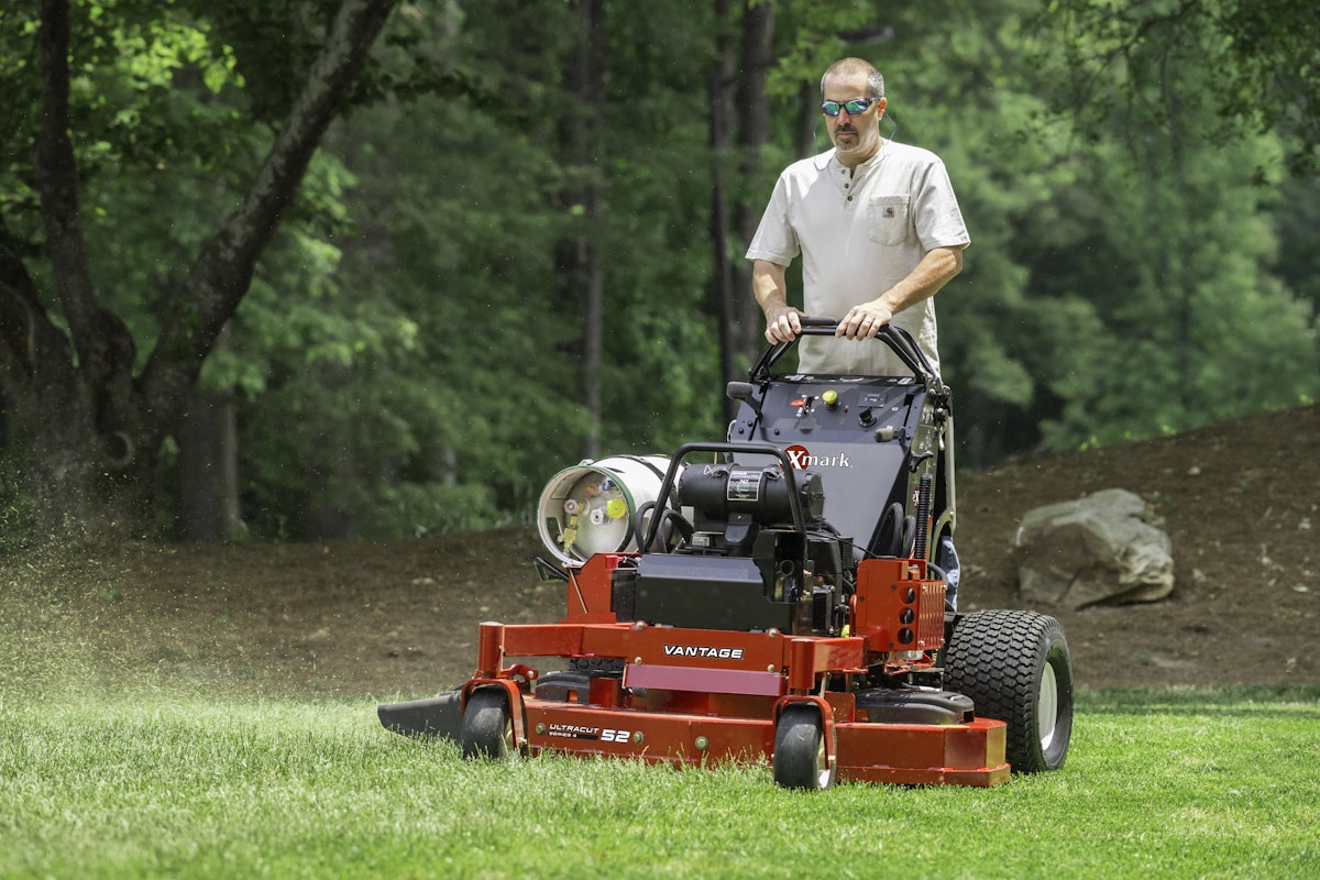 Exmark stand hotsell on mower price